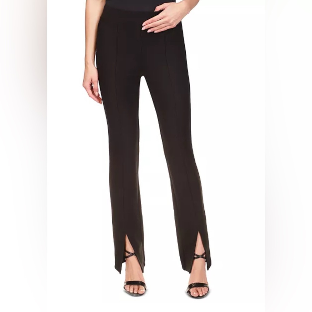 Michael Kors Petite Split-Hem Flared Pull-On Pants - Picture 1 of 6